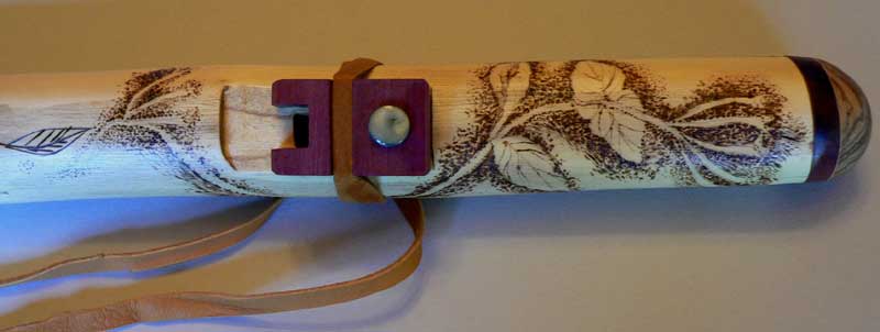 Yellow Jasimine Sumac Branch Flute